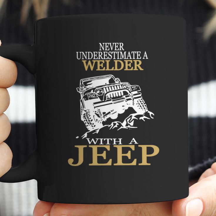 [154] Welder With A Jeep Tshirt Coffee Mug